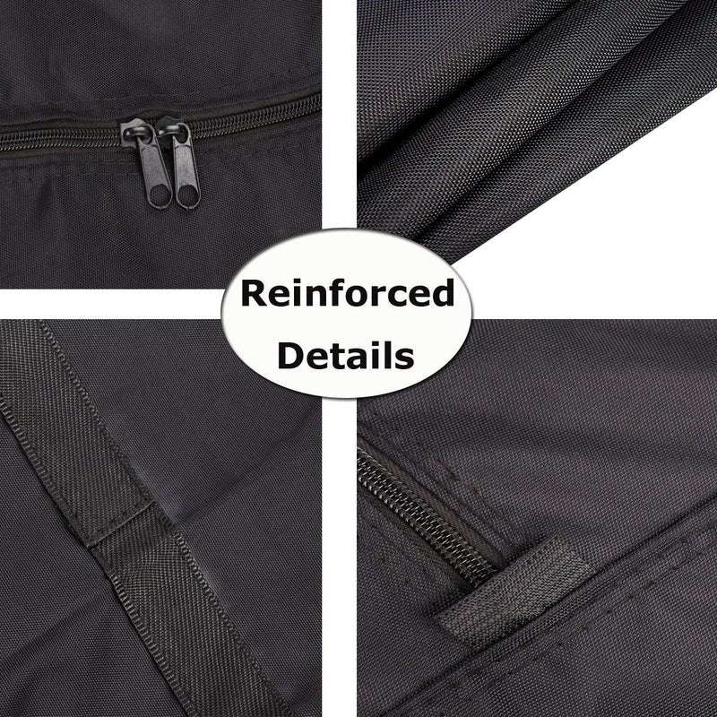 Fakeface Extra Large Handy Storage Bag Waterproof Heavy Duty Oxford Travel Luggage Caddy Organizer Foldable Quilt Blanket Laundry Bag Weekender Duffel Space Saver Bag with Web Handle (Black, 160L) - Image 3